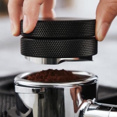 China Sustainable Stainless Steel Coffee Bean Press Powder Espresso Distributor Coffee Tamper Bartender Tools Coffee Accessories for sale