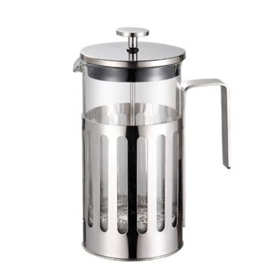 China WITH LID thick glass manual coffee maker the French home press and durable siphon tea and coffee maker for sale