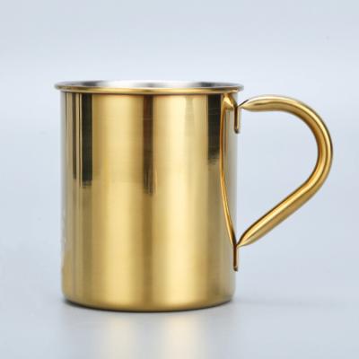 China Cocktail Shaker Set Stainless Steel Tea Mug Coffee Cup With Handle for sale