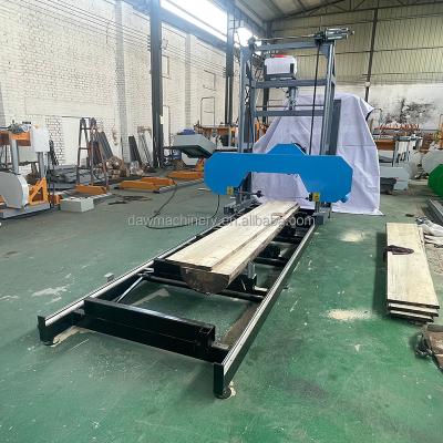 China Horizontal Portable Horizontal Band Sawmill With Trailer Timber Sawmill Machine for sale