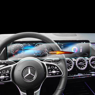 China 2021 Mercedes Benz X157 GLA220 gla250 GPS car dashboard navigation touch screen tempered glass screen protector steel film for sale