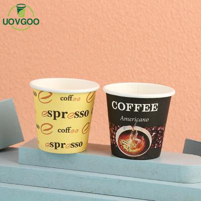 China 2.5oz Paper Cup Biodegradable Hot Single Layer Disposable Single Wall Cup Drink Paper Cup for sale