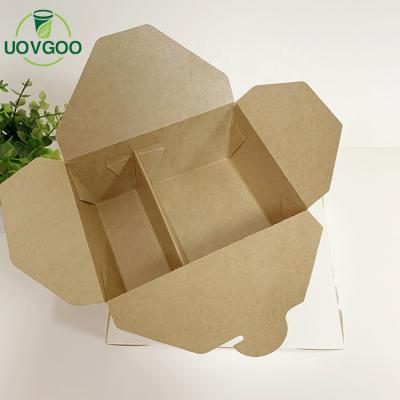 China Manufacturer Best Price Disposable Wholesale Custom Biodegradable Two Compartment Food Bowl Disposable Paper Bowl for sale