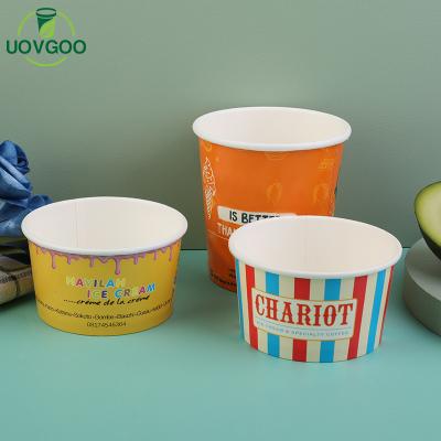 China New Price Disposable Paper Cup For Juice Ice Cream Cup Paper Ice Cream Tub Container for sale