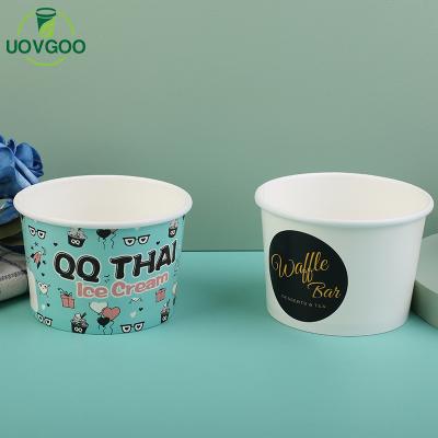 China Disposable Hot High Quality Ice Cream Cup Paper Cup Ice Cream Sale Paper Cups Packaging For Ice Cream for sale