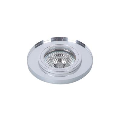 China GU10 / MR16 Modern Indoor Glass Mount Recessed Light Fixture Housing LED Spotlight Housing for sale