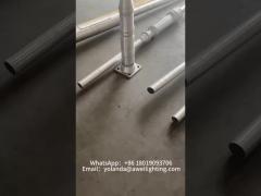 New Solar Lamp Aluminum Pole Spray Packaging Process.