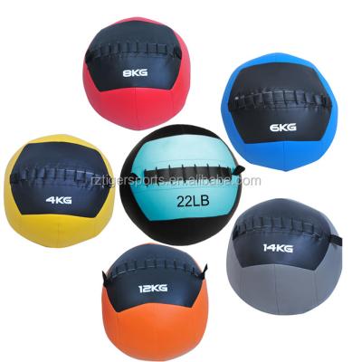 China PU Leature + Cotton& Sand Tiger Sports Custom Fitness Wall Ball Medicine Ball for sale