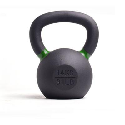 China Rizhao universal Tiger Sports Custom Cast Iron Kettlebell with powder coated paint kettlebell for sale