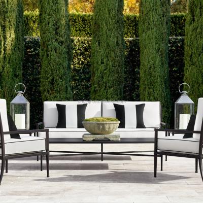 China Contemporary European Stain-Resistant Sturdy Aluminum Stain-Resistant Sturdy Legs Style Furniture Set Outdoor Garden Table Chair for sale