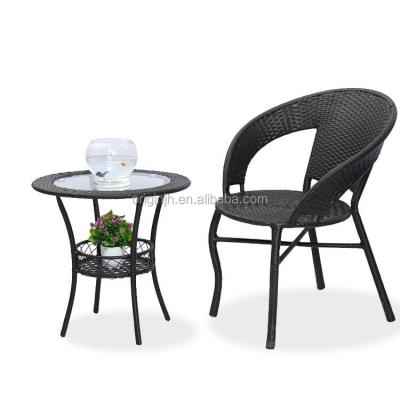 China Cheap modern outdoor for morden gorgeous stylish built in glass garden rattan bar table and chair sets patio furniture for sale