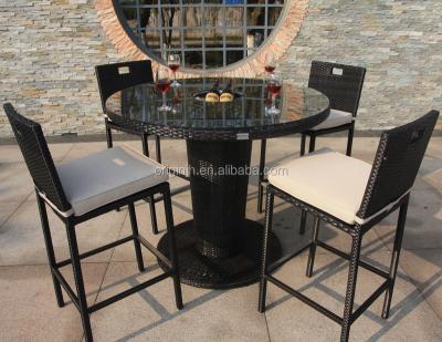 China Contemporary Ice Bucket Table Style Bar Table And Umpire Chair Stool Rattan Outdoor Garden Furniture for sale