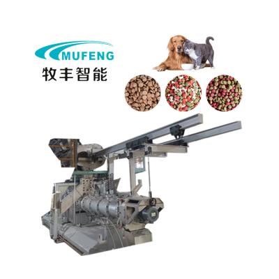 China Aquatic feed plant Mufeng high quality pet food extruder machine twin screw extruder factory price for sale