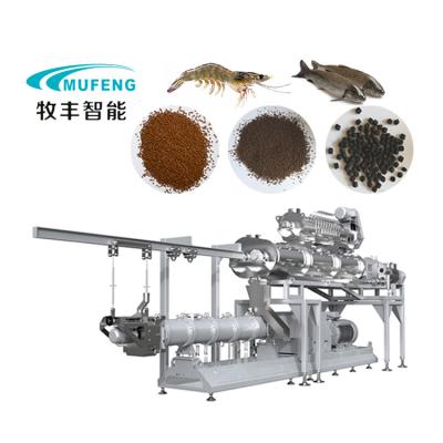 China Aquatic feed plant Hot sale twin screw extruder floating fish feed extruder pet food pellet making extruder for sale