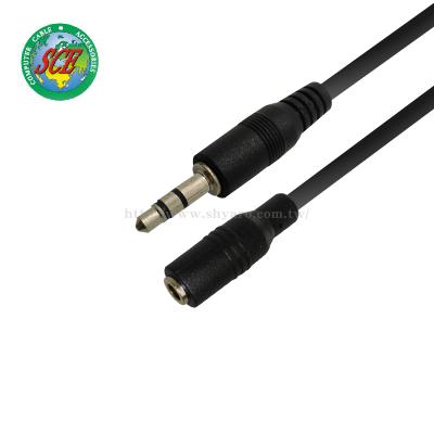 China 3.5mm home male to AUX cable. 5M high quality female metal braided audio head wire for sale