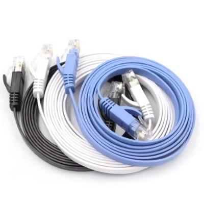 China Flat Cat6 Cable UTP rj45 Oxygen Free Copper 2M Lan Cable Home/Office/Construction/Teaching Network for sale