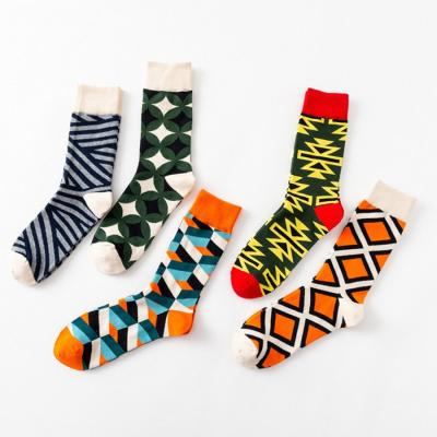 China New Sustainable Cotton Socks Happ Mens Soocks Cotton Personality Organic Men's 100% Cotton Socks for sale