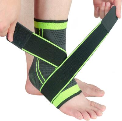 China Hot Selling Breathable Adjustable Elasticity Neoprene Adjustable Elastic Ankle Straps Sports Ankle Support Brace With Strap for sale