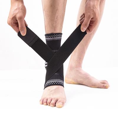 China Comfortable Breathe Free New Arrival Sport Ankle Support Compression Ankle Brace With Adjustable Ankle Sleeve for sale