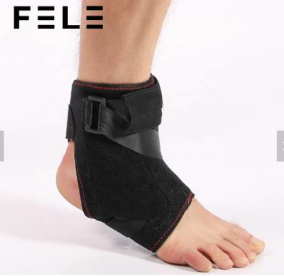 China Comfortable Breathe Free Breathable Elastic 3D Black Ankle Support Ankle Brace Wrap For Ankle Sprain for sale