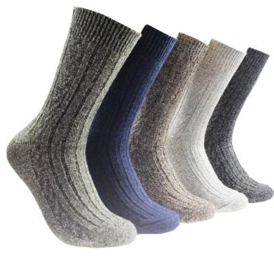 China Antibacterial Warm Mens Wool Terry Socks Custom Merino Wool Socks for sale