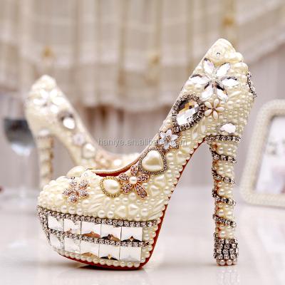 China 2017 new PU women pumps luxury shoes high heels wedding shoes, Italian leather wedding bridal shoes for sale