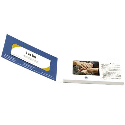 China Europe 2.4 Inch LCD Screen Mini Name Card Small Magnetic Check Game Video Business Card for sale