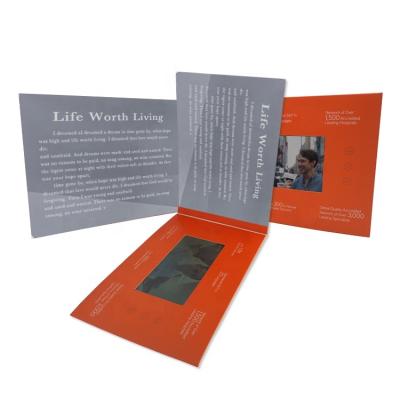 China Europe 4.3/5/7/10.1 LCD Video Presentation Invitation Brochure Promotional Digital Card for sale