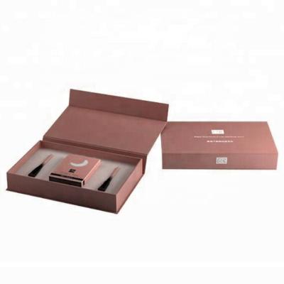 China Recyclable Fancy Elegant Cosmetic Gift Set Box With Foam Insert for sale