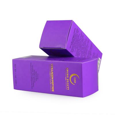 China Recyclable Custom Labeled Packaging Perfume Box Paper Cardboard With Foil Stamping for sale