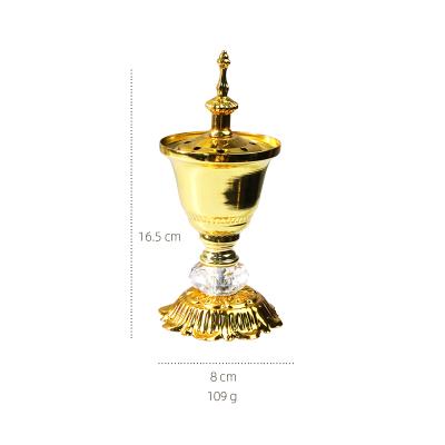 China Middle Eastern Home Indoor Metal Incense Censer Sandalwood Quadruped Censer Holder for sale