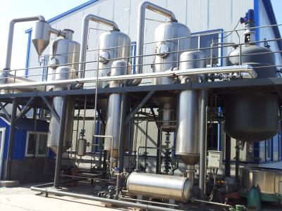 China Falling Film Multiple Effect Evaporator Alcohol Distiller Steam Heating for sale