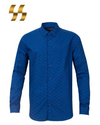 China Latest Fashion Cotton Formal Long Sleeve Anti Pilling Shirt Designs For Men for sale