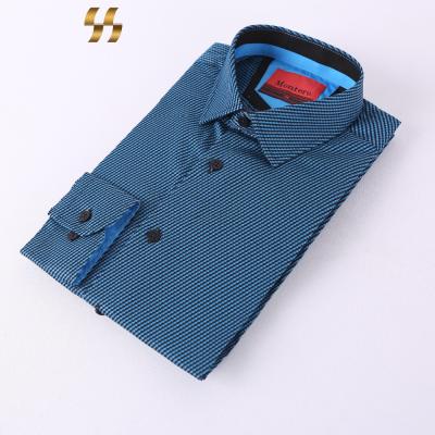 China China Supplier Anti-pilling Formal Men's Dress Shirt 100% Cotton Long Sleeve Business for sale