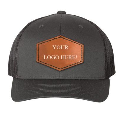 China Cheapest viable wholesale safe leather embossed laser hat patches blank brand tag leatherette patches custom leather patch for hat for sale