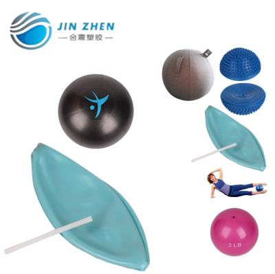 China Eco PVC or PVC P2 Pilates Ball 20cm 25cm 30cm , Mini Anti Burst Small Exercise Ball Inflated By Mouth With Straw for sale