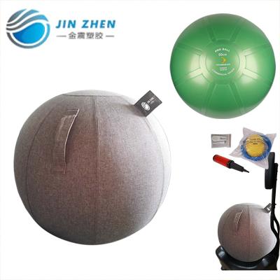 China Green Anti-Shatter 65cm PVC / Eco Friendly PVC Or PVC 17.11.250 45cm / 55cm Soft Gym Ball for sale