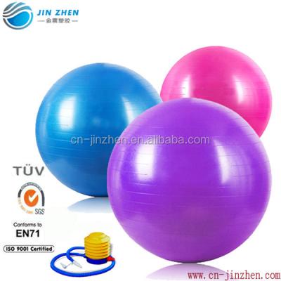 China High quality hot selling eco yoga ball PVC or PVC 100cm eco GYM ball for sale