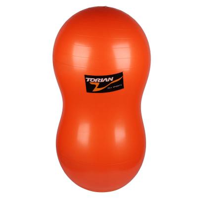 China New PVC Peanut Gym Fitness Yoga Exercise Ball Peanut Ball For Body Building With Custom Logo for sale