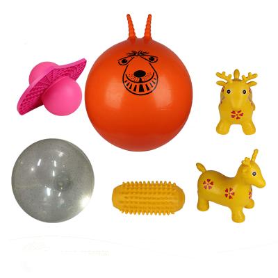 China Toy Kids Inflatable Skippy Toys Hopping Hopping Ball With Handles for sale