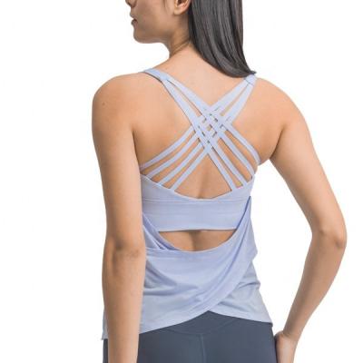 China Breathable hot sexy sports top sexy back feminine ladies beach top with stripe yoga woman girl girl sports breathable sexy bra for sale