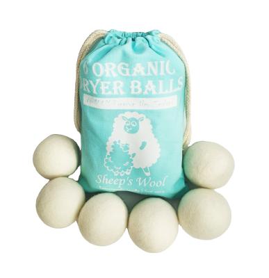 China Custom Size XL Cleaning Eco Drying Tumble Wash Ball 100% Pure New Zealand Wool Balls Dryer for sale