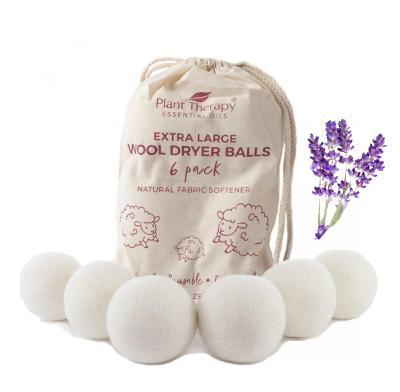 China 100% New Zealand Organic Chemical Free Wool Softer Softer Premium All-Natural Wool Cleaning Drier Balls for sale