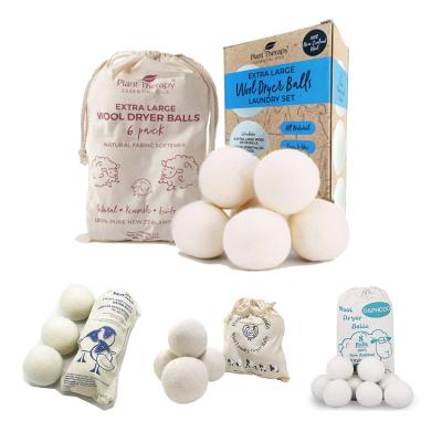 China Best Selling Cleaning Products 2021 New Trending Amazon In USA Amazon Private Label Organic Wool Dryer Balls For Laundry Washing Machine for sale