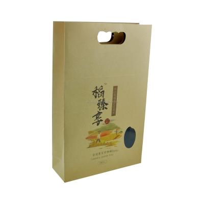 China Customized natural craft restaurant takeaway food delivery paper packaging paper bags for coffee tea pizza for sale