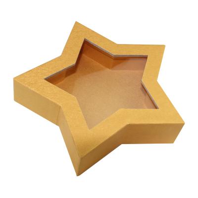 China Recycled Materials New Gift Packaging Boxes With Star Shape for sale