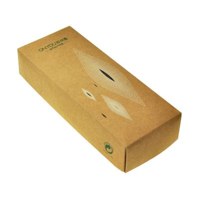 China Recycled Materials Knockdown Craft Paper Box Packaging With Lid And Base for sale