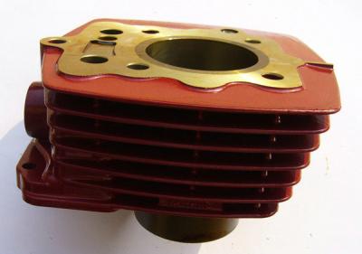 China Air Cooled Red Motorcycle Engine Cylinder Block For Honda , 4 Stroke for sale