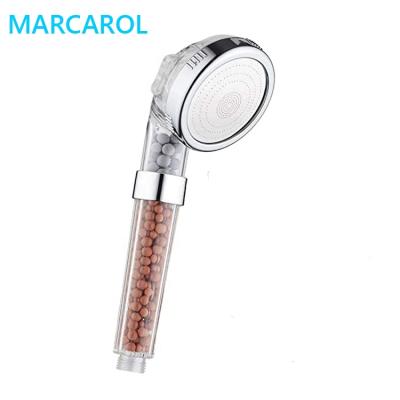 China MARCAROL Amazone 3 Modern Function Filter Lonic Mineral Stone Shower Head for sale