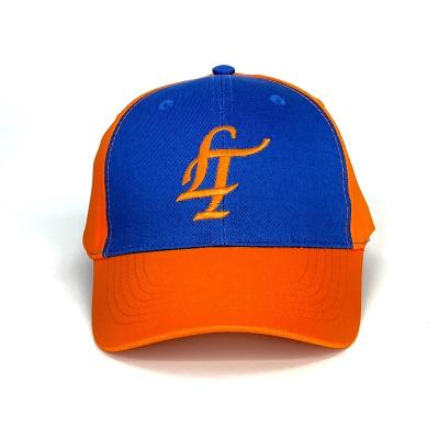 China JOINT Hot Selling Custom Embroidery 6 Panel Sports Curved BrimBaseball Ball Cap With Embossed Logo for sale